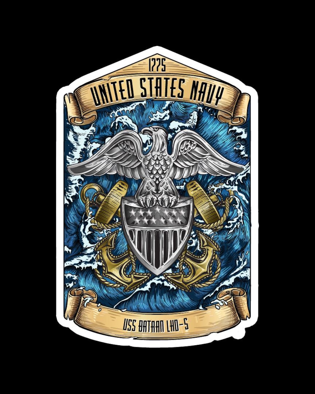 US Navy Officer Decal - Wardroom Decal - US Naval Officer - Navy ...