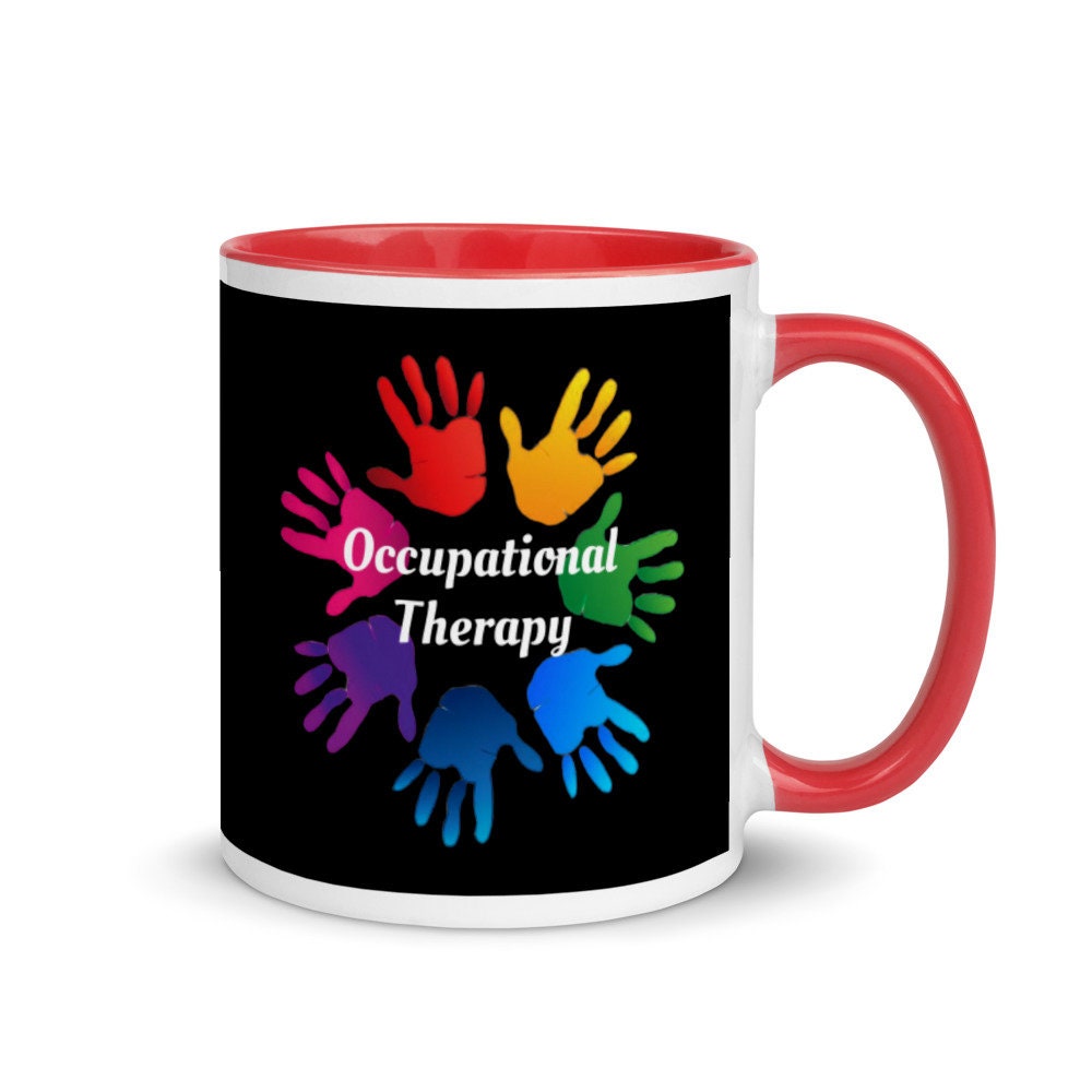 Personalisierte Ergotherapie Tasse mit Farbe Innen 11oz | Etsy