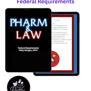 Pharmacy Law PTCE PTCB exam Federal requirements  Pharmacy Technician Study guide