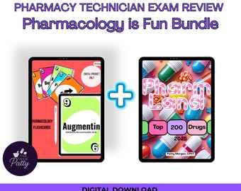 Pharmacology Bundle|Pharmacy Technician Exam Study Guide| Top 200 Drugs