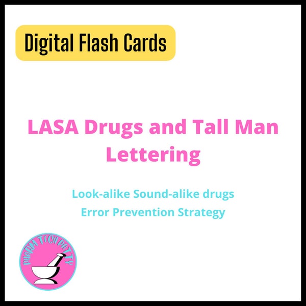 Sound Alike Look Alike Names Medications Pharmacy Technician Nursing Flashcards