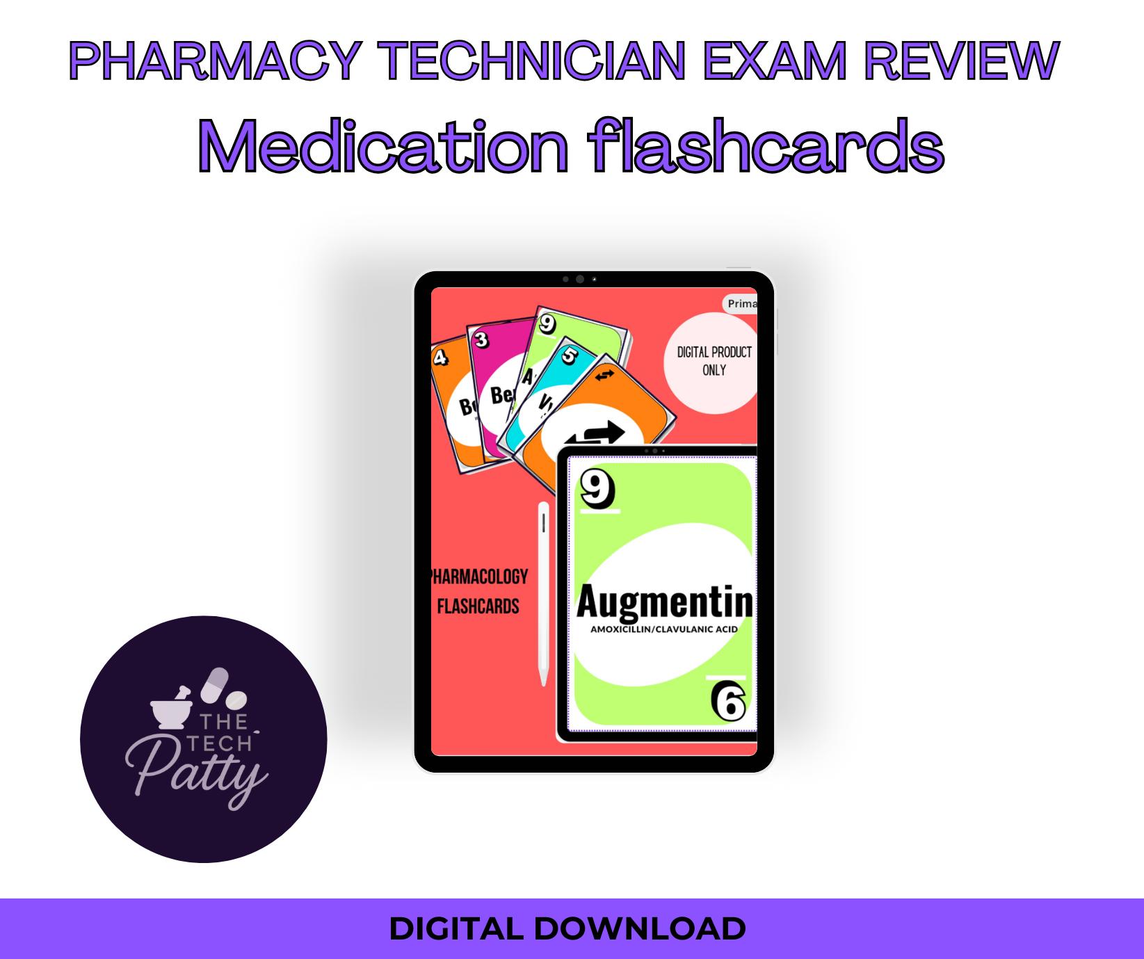 Pharmacology digital flashcards Pharmacy Tech, Nursing school, NAPLEX, NCLEX, PTCB