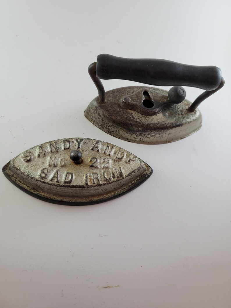 2 Small Antique Sad Irons Salesman Sample Irons Child's Etsy