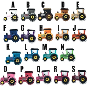 Parche de tractor, tractores, vehículo agrícola, parche termoadhesivo, vehículos de orugas, vehículos para niños, tractor agrícola infantil de color verde.