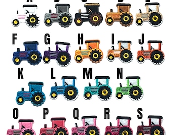 tractor patch tractors agricultural vehicle iron-on patch tracked vehicles vehicles children child agriculture tractor colored green