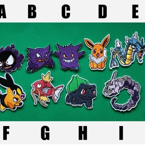 Pokemon Patch bestickt Patch Stück Eisen Spiel Catch'em All 25 Jahre Monster Stickerei Cartoon Hobby kreativ Kind Baby neu