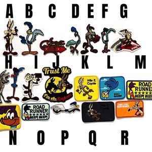 naszywka Wiluś E. Kojot Struś Pędziwiatr Beep Beep Willy Looney Tunes naszywka do prasowania kreskówka kojot struś Warner Bros vintage ACME corp