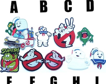 patch Ghostbusters Legacy thermocollant Stay Puft Marshmallow fer sur applique thermocollant écusson Slimer Ghostbusters film neuf