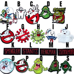 patch Ghostbusters legacy iron-on patch Stay Puft Marshmallow iron on applique thermocollant écusson Slimer Ghostbusters movie new