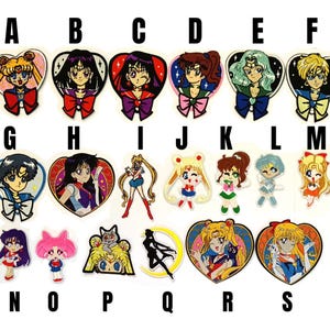 Sailor Moon patch pretty guardian iron on patch anime manga artemis chimiusa mars venus mercury neptune jupiter cartoon