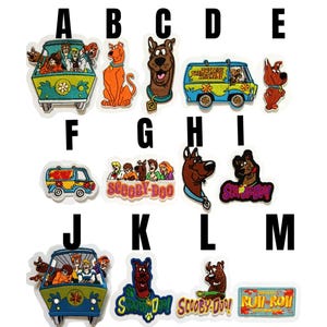 naszywka Scooby Doo postacie retro żelazko na żelazku aplikacja vintage naszywka Scrappy Doo Mystery Machine pies Kudłaty Fred Daphne Welma