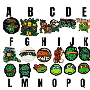 patch Teenage Mutant Ninja Turtles Tartarughe Ninja iron on cartoon Maestro Splinter Michelangelo Raffaello Leonardo Donatello toppa badge