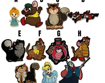 patch Cinderella Cinderella Disney characters Lucifer Jac Gaston Gas black cat Siberian Lucifer mouse mice Ella baby characters