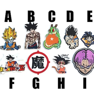 patch Dragon Ball Z GT strijkpatch Goku Trunks geborduurd strijkborduurwerk cartoon hobby creatief anime manga nieuwe applicatie sayan kid