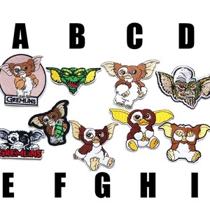 naszywka Gremlins Gizmo naprasowanka horror film vintage stwór diabeł naszywka naszywka écusson logo odznaka potwór Mogwai mały potwór diabeł
