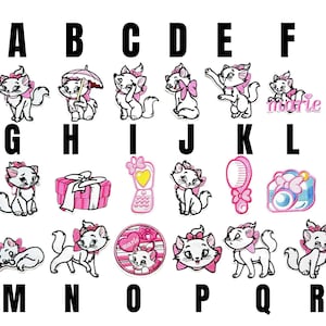 patch The Aristochats Aristocats Disney characters iron-on patch iron on applique Cats Minou Marie Aristocats thermocollant ecusson