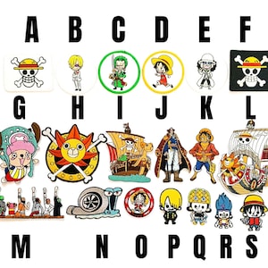 Patch thermocollant One Piece manga anime drapeau pirate équipage embarquement Monkey D Luffy caoutchouc nouvel équipage Franky Roronoa Zoro Nico Robin