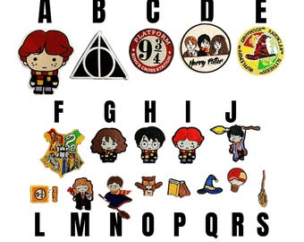 patch Harry Potter Hogwarts iron on wizard patch 9 3/4 school Ron Hermione Rowling platform Sorting hat triangle embroidered