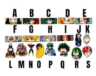 patch Demon Slayer Kimetsu iron-on patch embroidered patch piece iron on anime manga demon slayer My hero academia Deku All Might