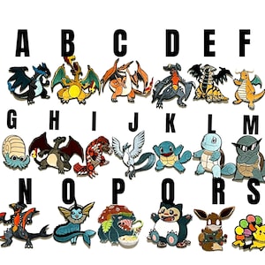 patch Pokémon rare rari toppa termoadesiva embroidered iron on monster Mega Charizard Y X Omanyte Dragonite Groudon Garchomp Shiny Giratina