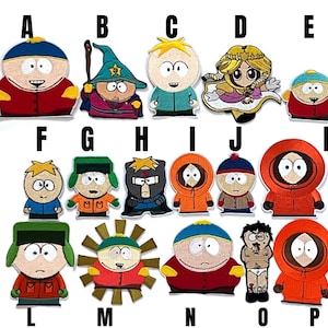 patch South Park toppa termoadesiva Kyle Butters Eric Chaos Stanley Kenny embroidered parche piece iron on ricamo hobby creative new cartoon