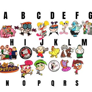 patch Dexter's Laboratory toppa termoadesiva il laboratorio di Dexter The Fairly OddParents Fantagenitori Griffin Family Guy The Jetsons kid