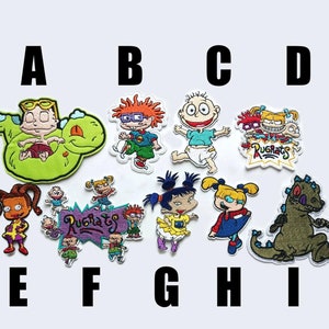 Patch The Rugrats Cartoon Vintage Bügelbild Pickles Baby Reptar Chuckie Angelica Susie Tommy Charlotte Applikation Kimi Film