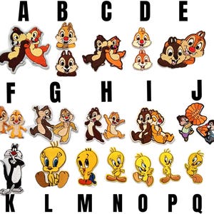patch chip'n dale rescue cip & ciop scoiattoli Sylvester the cat Looney Tunes Tweety Titti canarino canary toppa termoadesiva iron on ricamo