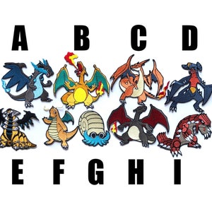 Pokémon patch rare rare iron-on patch embroidered iron on monster Mega Charizard Y