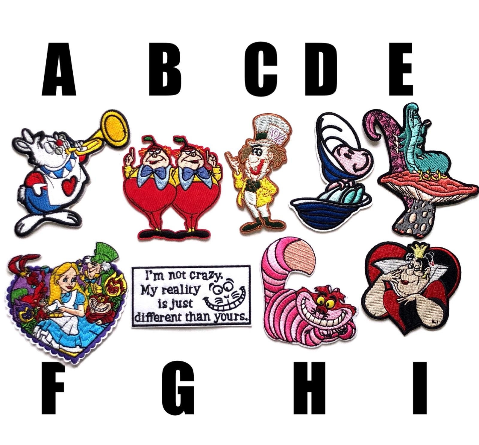 Cheshire Cat - Alice In Wonderland - Cartoon Movie - Embroidered Iron On Patch E
