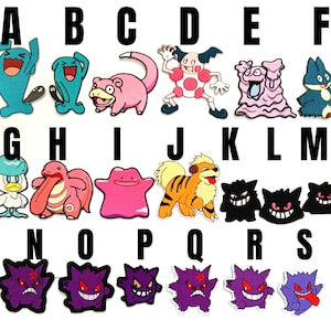 Écusson Pokémon Gengar thermocollant brodé à repasser, monstre Wobbuffet Slowpoke, M. Mime, Grimer, Goinfrex, Quaxly, Lickitung, Ditto rare