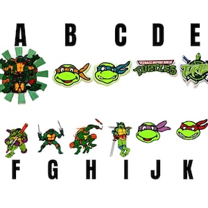 patch Tartarughe Ninja Teenage Mutant Ninja Turtles iron on cartoon Maestro Splinter Michelangelo Raffaello Leonardo Donatello toppa badge