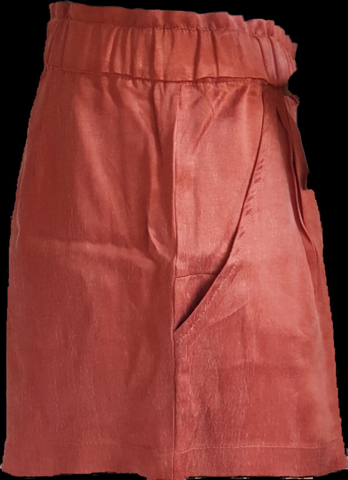 VEGANE SHORTS aus SEIDEkurze Hose in Ziegelfarbeorange | Etsy