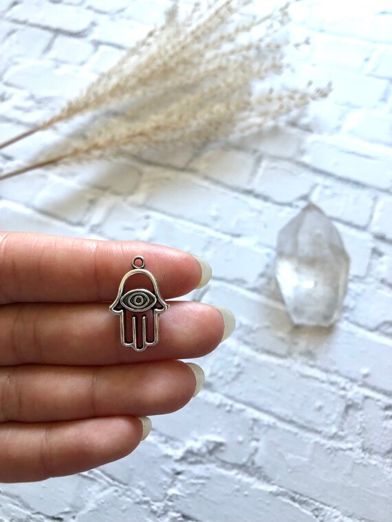 Hamas Hand Charm Antique Silver Plated Hamsa Hand Charm Hamsa Hand Pendant Hamsa Hand Whit Evil Eye Charm Evil Eye Charm Evil Eye Etsy Canada
