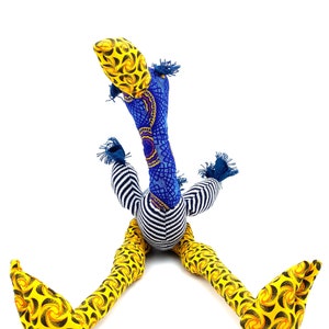 Ostrich Toy Stuffed Ostrich Knitted Ostrich Fabric Toy Ostrich African Shweshwe Ostrich - Blue