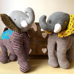 Elephant Soft Toy Elephant Toy Cute Elephant Handmade Ellie Shweshwe Elephant Cuddly Toy