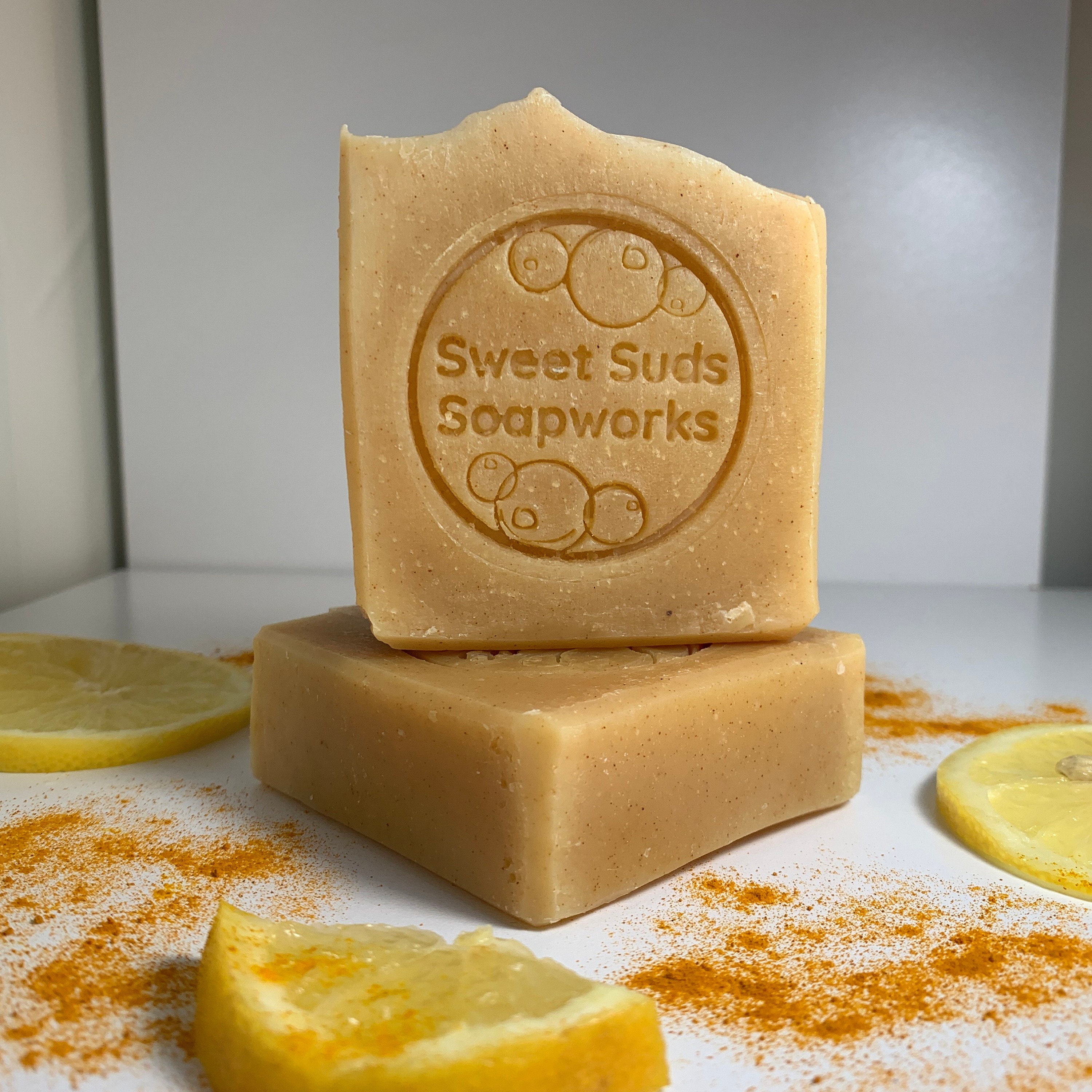 Lemon and turmeric bar soap Etsy