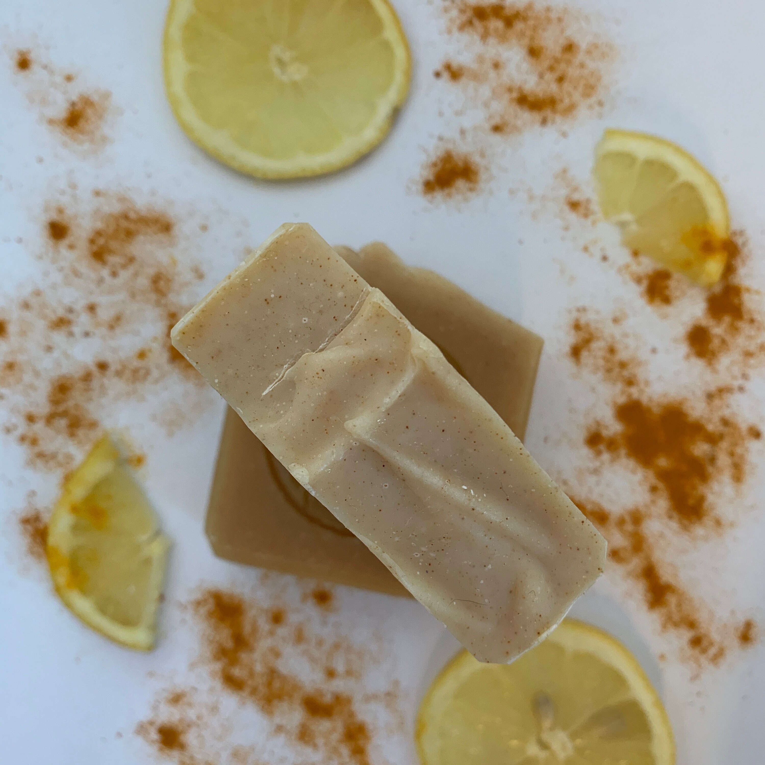 Lemon and turmeric bar soap Etsy