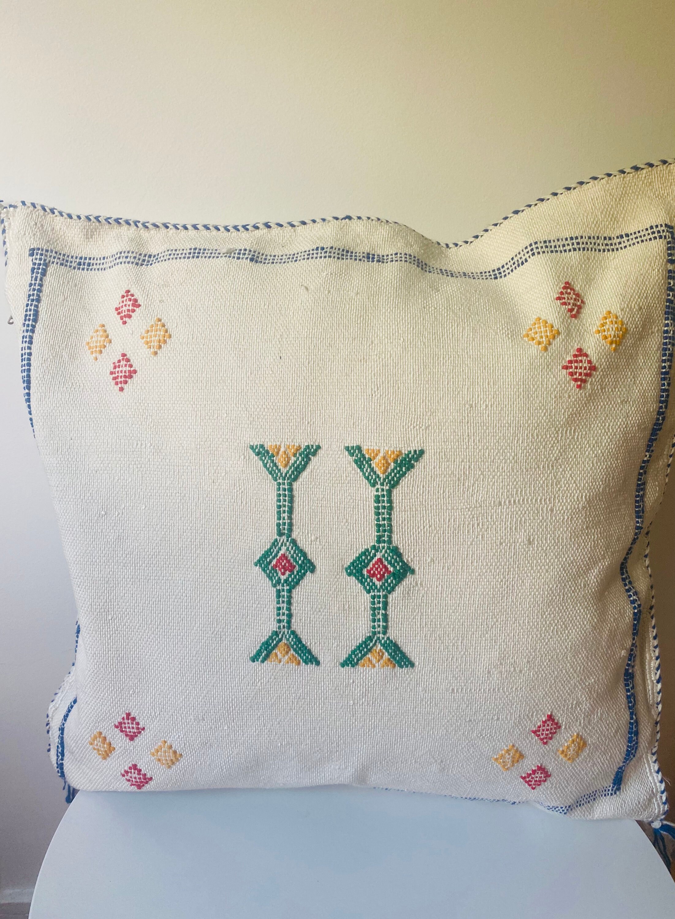 Housse de Coussin Sabra, en Soie Cactus, Décoratif Plusieurs Couleurs