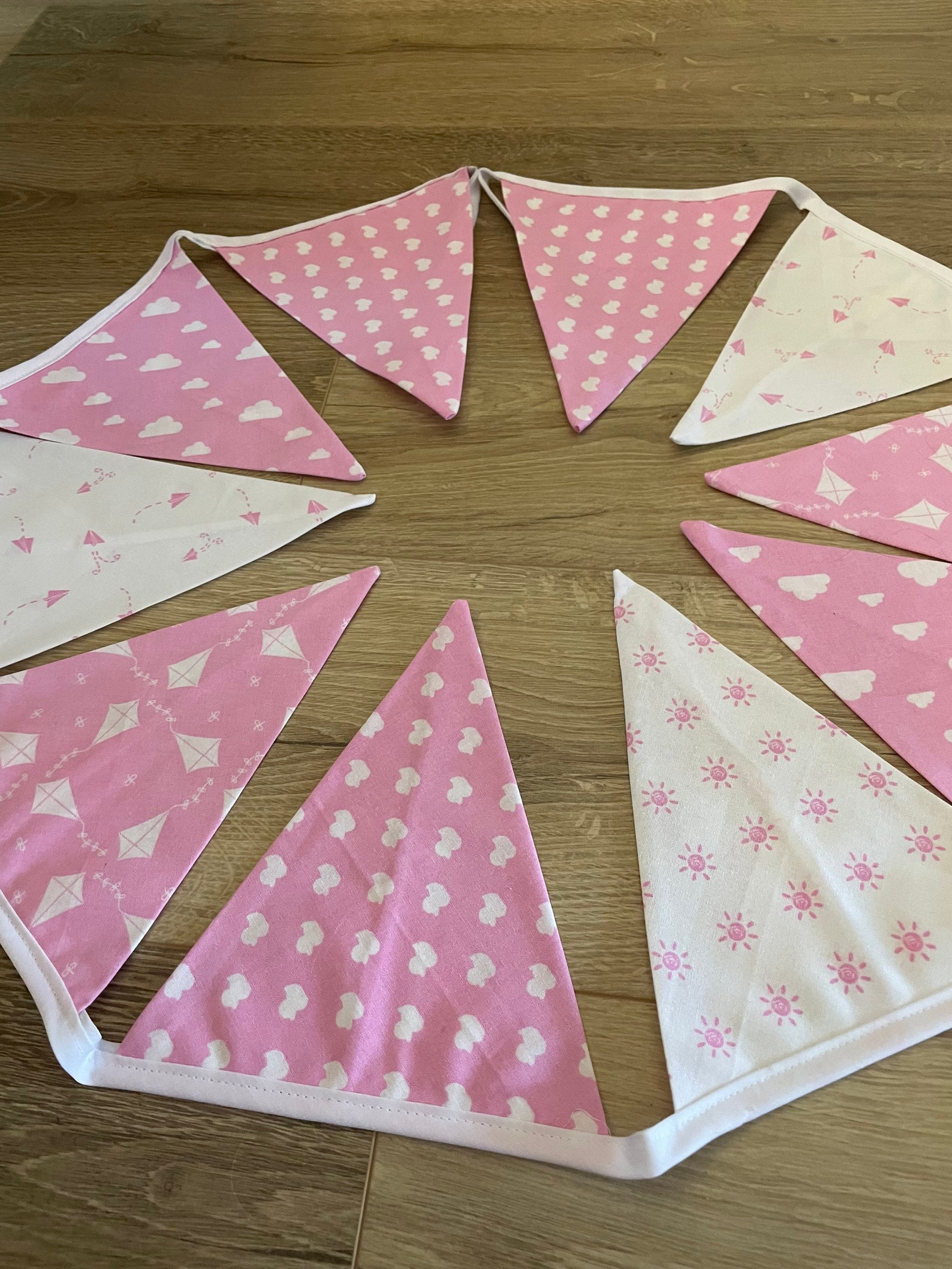 Nursery or new baby girl bunting Etsy