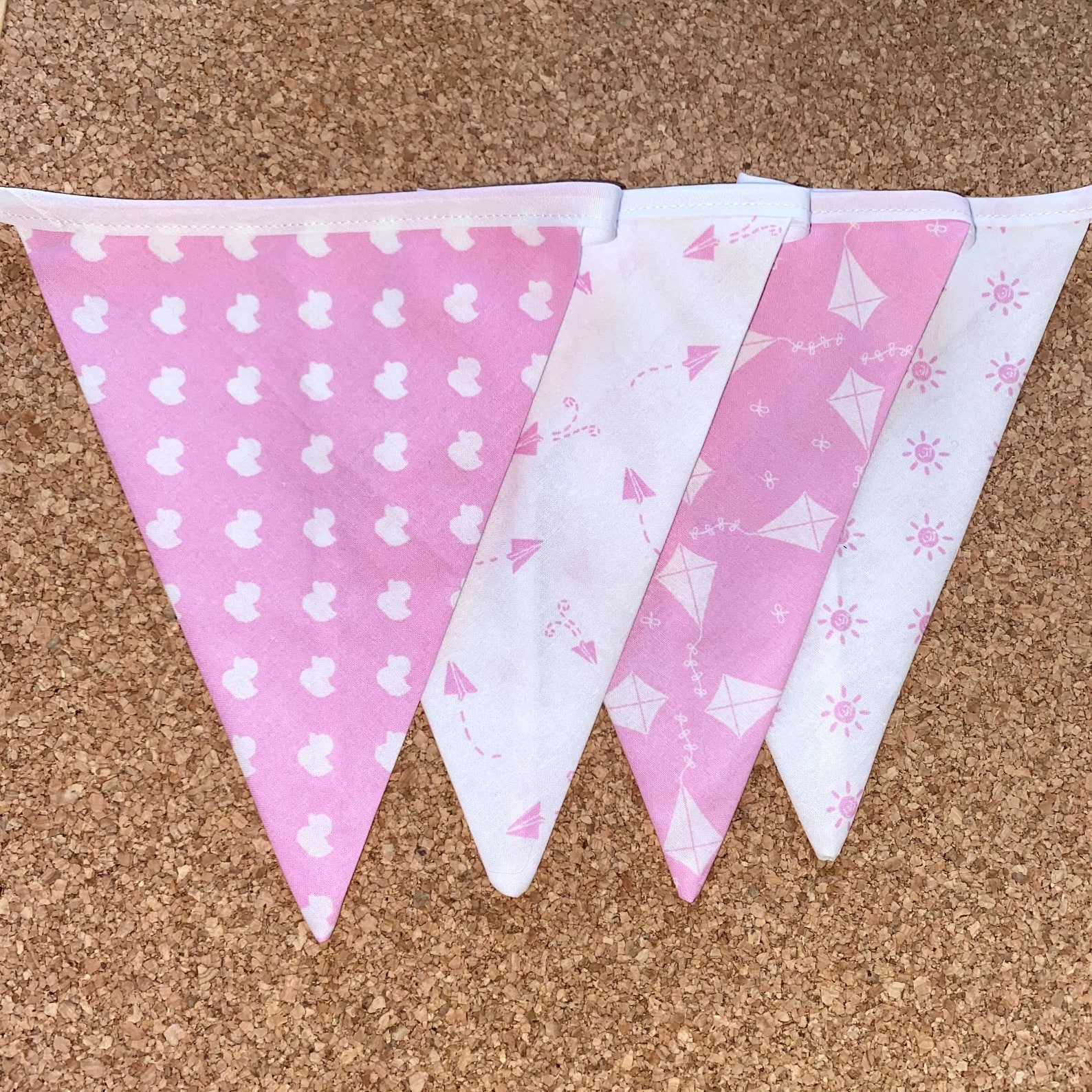 Nursery or new baby girl bunting Etsy