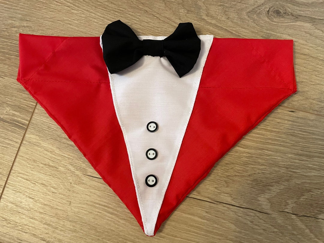 Dog Wedding Tuxedo Bandana Wedding Dog Accessories Tuxedo Etsy UK