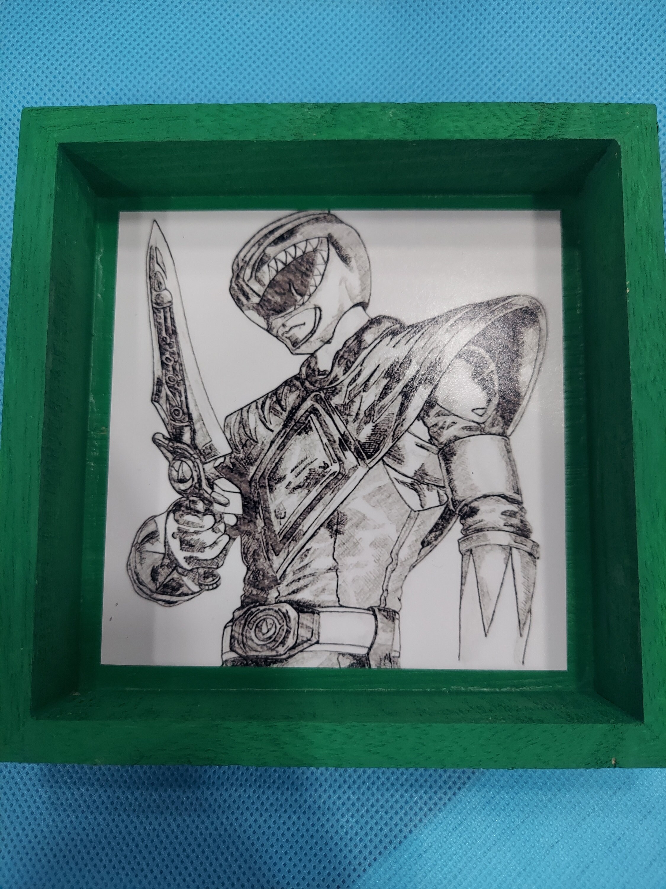 Park Ranger Shadow Box Green Ranger Sketch Shadow Box - Etsy