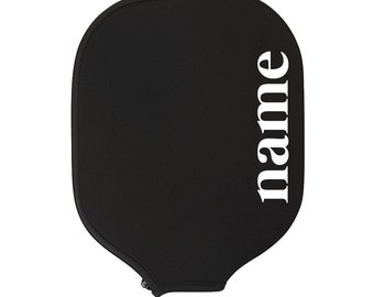 Custom Personalized Pickleball Paddle Cover - Your Message Here or Custom Name