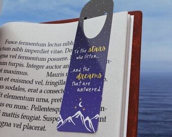 Segnalibro Night Court: regalo per lettore di libri in alluminio Velaris