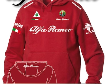 Sweat à capuche imprimé ALFA ROMEO Alfissimo Quadrifoglio Auto Moto Sport Italia excellent cadeau pour les fans de RS