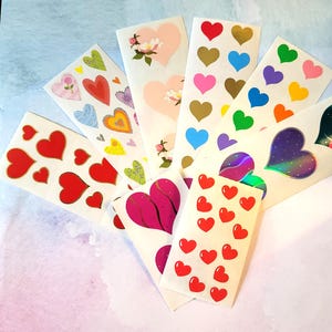Mrs. Grossman's - Vintage Stickers - Pretty Hearts!