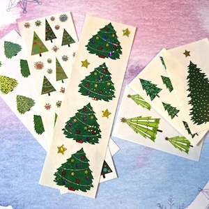 Mrs. Grossman&#39;s - Vintage Stickers - Sparkly Christmas Trees!