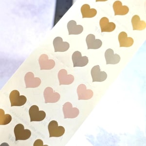 Mrs. Grossman's - Vintage Stickers - Soft Luster Hearts