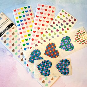 Mrs. Grossman's - Vintage Stickers - Pretty Hearts!
